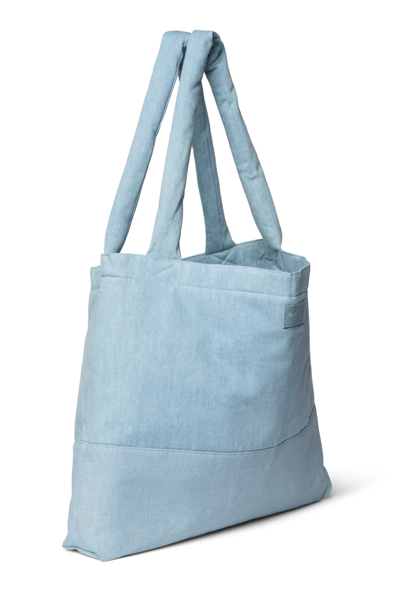 Denim Solid Mom Bag