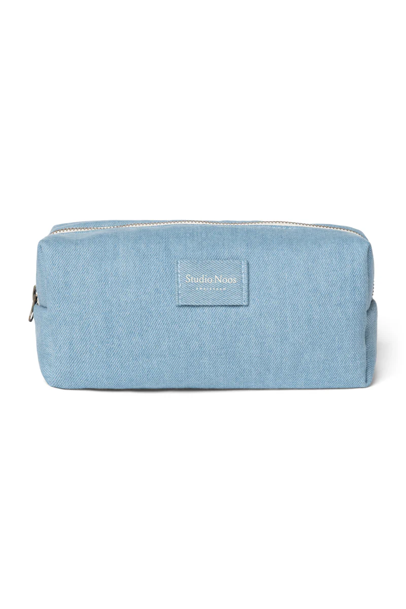 Denim Solid Pouch