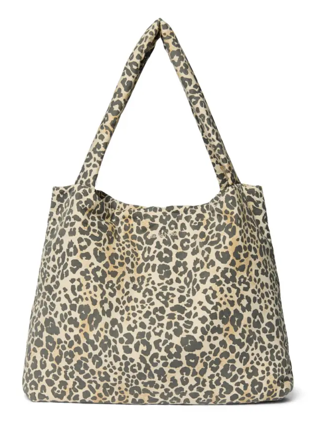 Soft Cotton Leopard Mom Bag