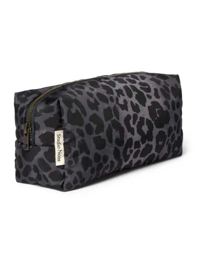 Antra Leopard Puffy Pouch
