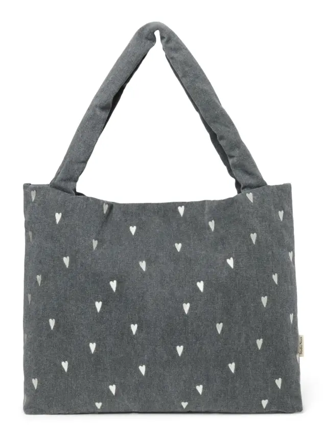 Denim Mom Bag GREY <3