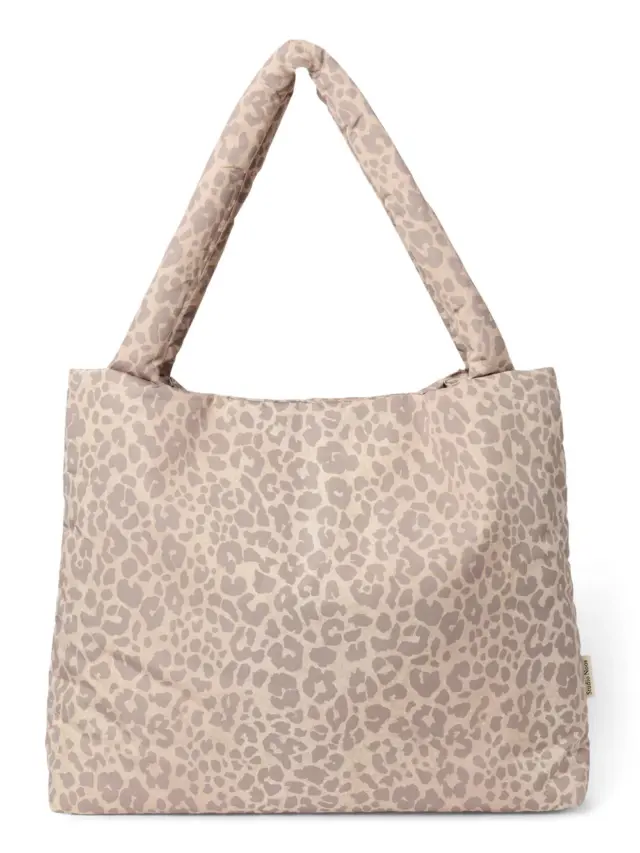 Puffy Mom Bag Beige Leo