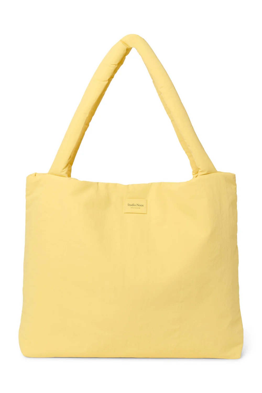 2037 Text Puffy Mom Bag Yellow