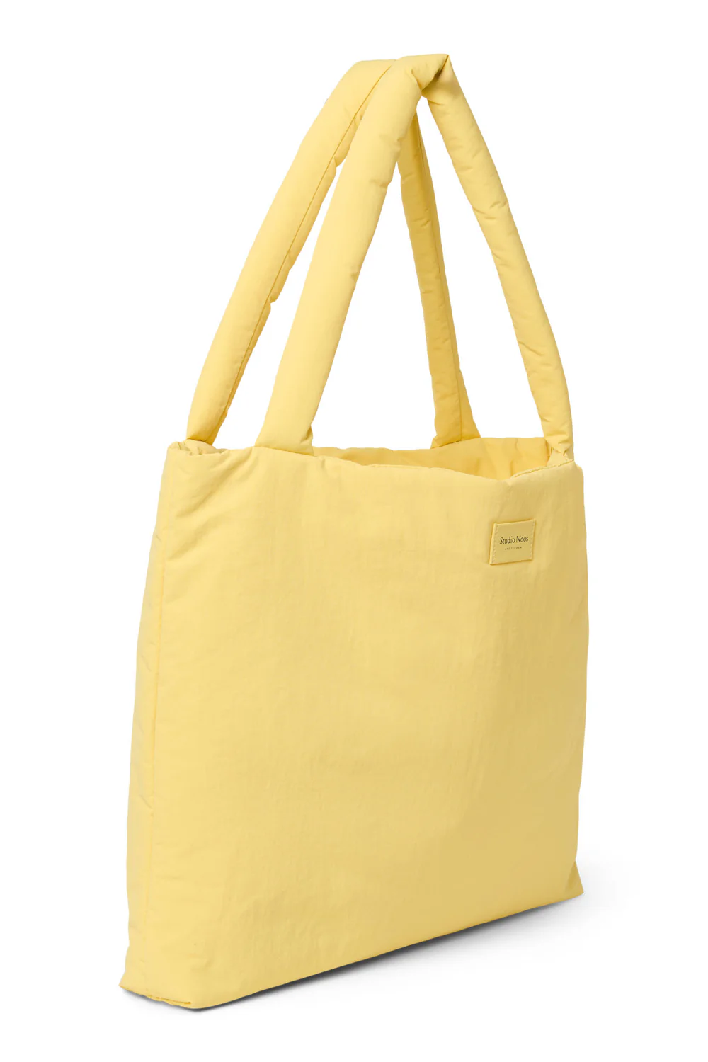 2037 Text Puffy Mom Bag Yellow