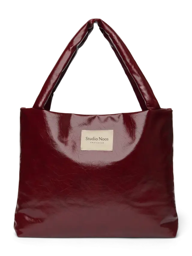 Vegan Leather Mom Bag Burg