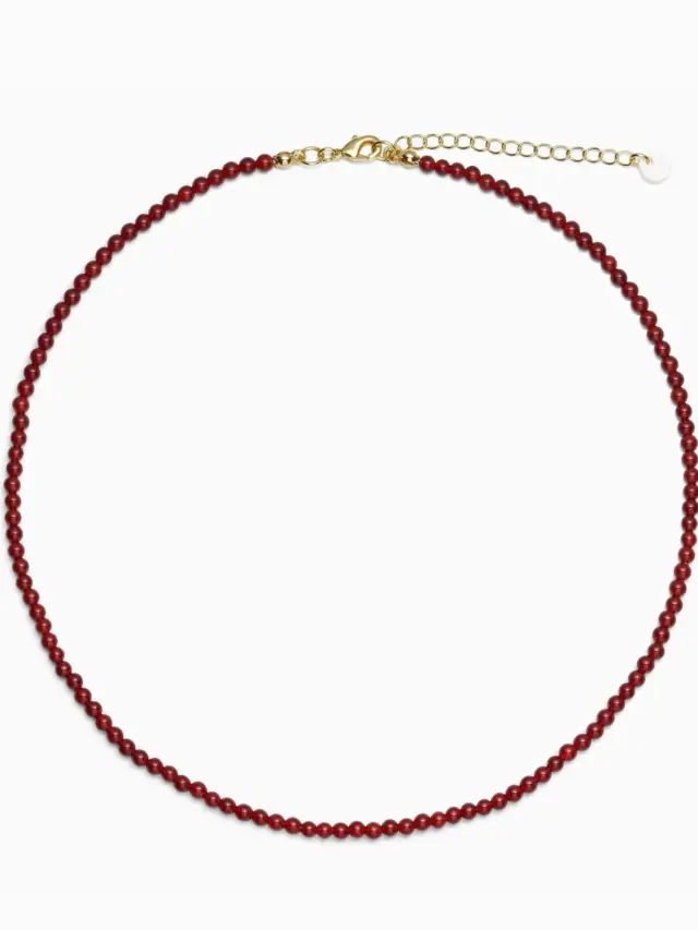 Luna Red Jade Necklace