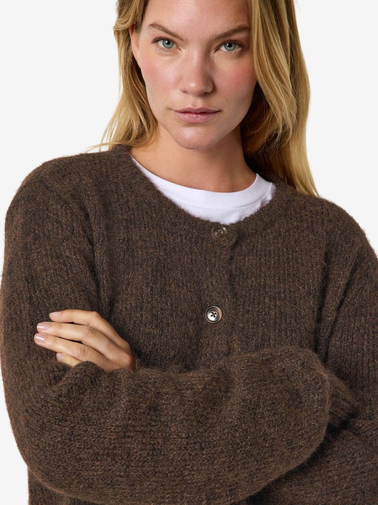 2703945 Sutton Knit Cardi Brow