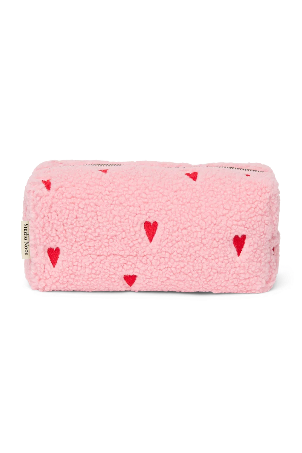 Teddy Pouch Pink Hearts