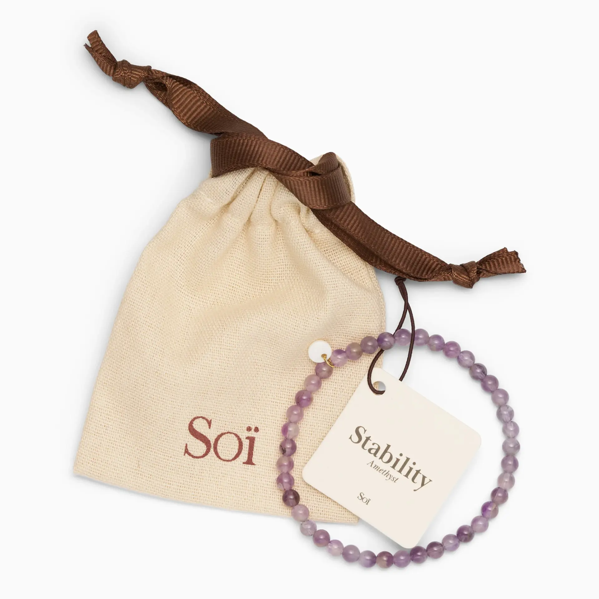 Petite Amethyst Strech Bracele